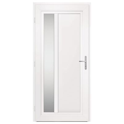 vidaXL Porte d'entrée anthracite 98x208 cm PVC