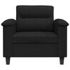 vidaXL Chaise de canap&eacute; noir 60 cm tissu microfibre