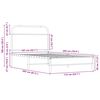 vidaXL Cadre de lit sans matelas 107x203 cm ch&ecirc;ne sonoma
