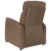vidaXL Fauteuil inclinable Marron Tissu