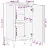 vidaXL Buffet Blanc 33,5 x 40 x 75 cm