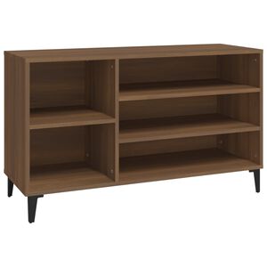 vidaXL Armoire &agrave; chaussures Ch&ecirc;ne marron 102x36x60cm Bois d'ing&eacute;nierie