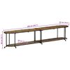vidaXL Meuble TV 200x42x40 cm Bois massif de r&eacute;cup&eacute;ration