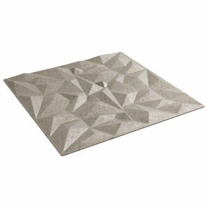 vidaXL Panneaux muraux 24 pcs B&eacute;ton Am&eacute;thyste 50 x 50 cm Mousse XPS