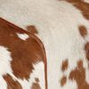 vidaXL Banc marron et blanc 160x28x50 cm cuir de ch&egrave;vre v&eacute;ritable