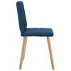 vidaXL Chaises &agrave; manger lot de 4 bleu tissu