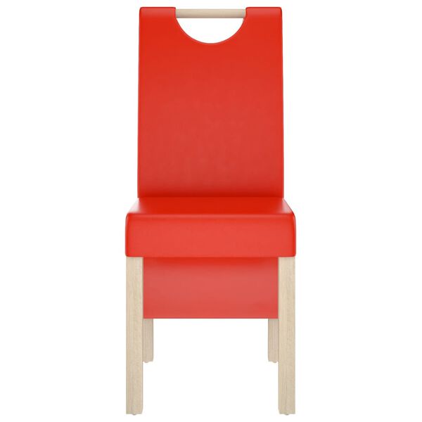 vidaXL Chaises &agrave; manger lot de 2 rouge bordeaux similicuir