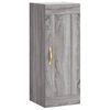 vidaXL Buffet haut Sonoma gris 34,5x34x180 cm Bois d'ing&eacute;nierie