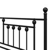 vidaXL Cadre de lit de jour Noir 107 x 203 cm Acier