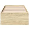 vidaXL Cadre de lit sans matelas ch&ecirc;ne sonoma 75x190 cm