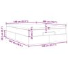 VidaXL Cadre de lit ottoman avec matelas gris 140x200 cm similicuir