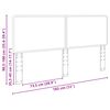 vidaXL T&ecirc;te de lit Gris Sonoma 180 cm Bois d'ing&eacute;nierie