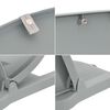 vidaXL Ensemble de si&egrave;ges de bateau pliables 2 pcs sans coussin gris