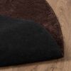vidaXL Tapis de surface Rond HUARTE Marron &Oslash; 160 CM Polyester