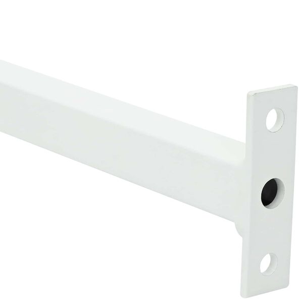 vidaXL Barre de s&eacute;curit&eacute; de fen&ecirc;tre r&eacute;glable Blanc 710 -1200 mm Acier