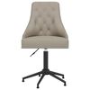 vidaXL Chaise pivotante de salle &agrave; manger Gris clair Velours