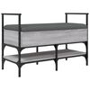 vidaXL Banc à chaussures sonoma gris 85,5x42x57,5 cm bois d'ingénierie
