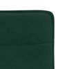 vidaXL Chaises &agrave; manger lot de 4 Vert fonc&eacute; Velours