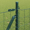 vidaXL Cl&ocirc;ture avec poteau Vert 0,8 x 25 m Acier et PVC