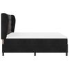 vidaXL Lit &agrave; ressorts avec matelas Noir 200 x 180 cm Polyester