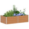 vidaXL Jardini&egrave;re sur&eacute;lev&eacute;e Marron Clair 160 x 80 x 45 cm