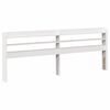 vidaXL Cadre de lit avec t&ecirc;te de lit sans matelas blanc 200x200 cm