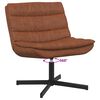 vidaXL Chaise pivotante Marron 63 x 75 x 76 cm PU antique