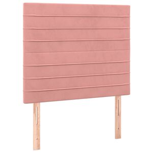 vidaXL T&ecirc;te de lit Rose 80x5x118/128 cm Velours