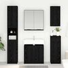 vidaXL Cabinet de salle de bain Ch&ecirc;ne noir 64,5 x 33,5 x 59 cm