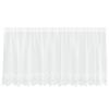 vidaXL Rideau en Dentelle avec des rideaux Blanc 80 x 300 cm Polyester