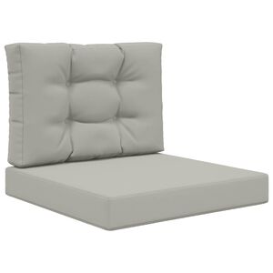 vidaXL Coussin de canap&eacute; d'ext&eacute;rieur Polyester Gris 60 x 60 cm