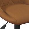vidaXL Chaises pivotantes &agrave; manger lot de 4 marron velours