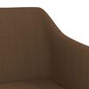 vidaXL Chaises pivotantes &agrave; manger lot de 4 marron fonc&eacute; tissu