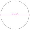vidaXL Tapis en fausse Tafalla Blanc &Oslash; 160 cm Polyester