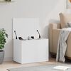 vidaXL Bo&icirc;te de rangement blanc 60x42x46 cm bois d'ing&eacute;nierie