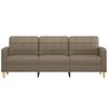 vidaXL Canap&eacute; &agrave; 3 places Taupe 210 cm Tissu