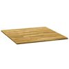 vidaXL Dessus de table Bois de ch&ecirc;ne massif Carr&eacute; 23 mm 70x70 cm
