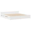 vidaXL Cadre de lit sans matelas blanc 100x200 cm bois de pin massif
