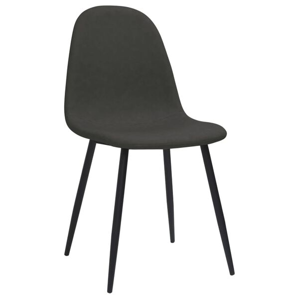 vidaXL Chaises &agrave; manger lot de 4 45x53,5x83 cm noir similicuir