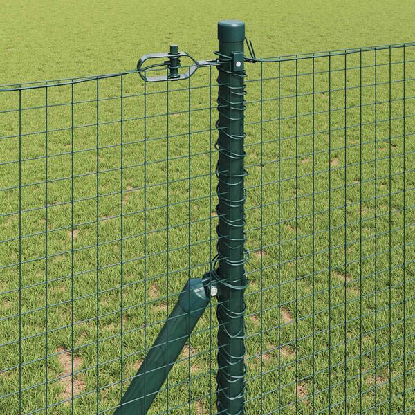 vidaXL Poteau de cl&ocirc;ture. Vert 50 x 1 m (maillage de 25 x 25 mm)