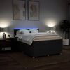 vidaXL Sommier &agrave; lattes de lit avec matelas Noir 160x200 cm Tissu