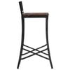 vidaXL Chaises de bar lot de 2 bois de récupération massif