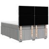 vidaXL Sommier &agrave; lattes de lit avec matelas Gris clair 160x200cm Tissu