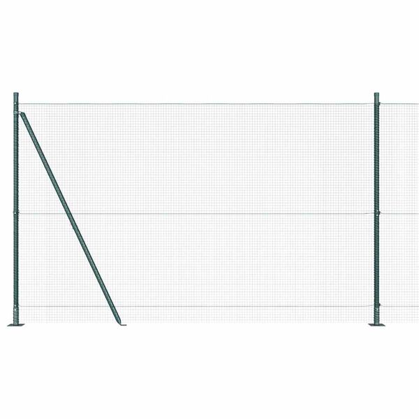 vidaXL Poteau de cl&ocirc;ture. Vert 25 x 1,5 m (maille 16 x 16 mm)