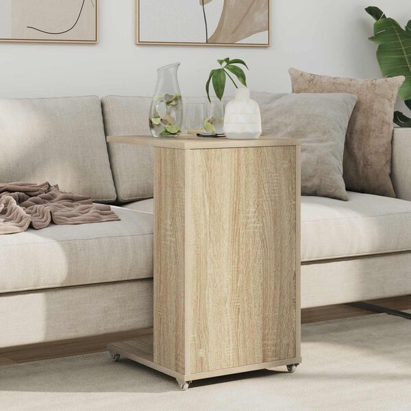 vidaXL Table d'appoint Ch&ecirc;ne Sonoma 40 x 35 x 60 cm Bois d'ing&eacute;nierie