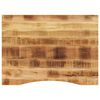 vidaXL Dessus de bureau avec courbe 100x80x2,5 cm manguier massif brut