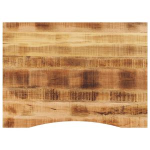 vidaXL Dessus de bureau avec courbe 100x80x2,5 cm manguier massif brut