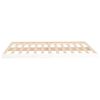 vidaXL Cadre de lit sans matelas blanc 140x190 cm bois de pin massif