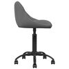 vidaXL Chaise de bureau Gris foncé Velours