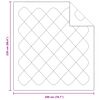 vidaXL Duvet d'&eacute;t&eacute; simple avec oreiller 3 pcs Blanc Microfibre